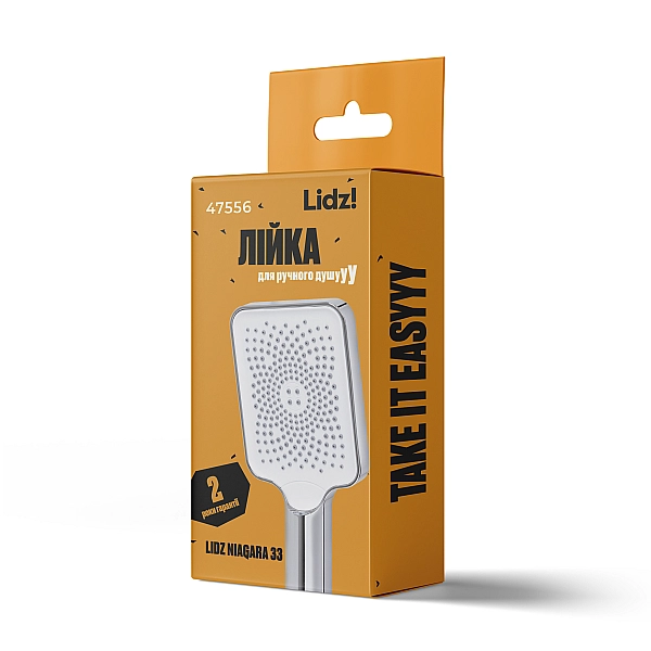 Лейка для ручного душа Lidz Niagara 33 145x95 мм прямоугольная LDNIA33CRM47556 Chrome - Фото - 4