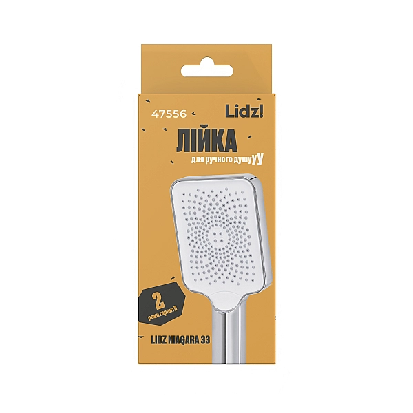 Лейка для ручного душа Lidz Niagara 33 145x95 мм прямоугольная LDNIA33CRM47556 Chrome - Фото - 5