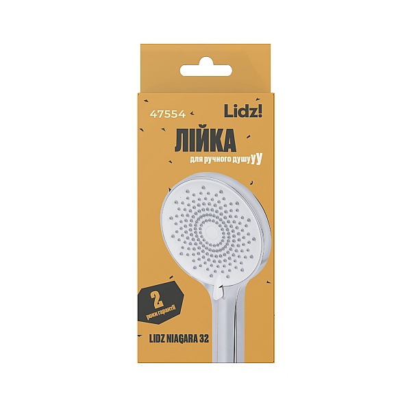Лейка для ручного душа Lidz Niagara 32 120 мм округлая LDNIA32CRM47554 Chrome - Фото - 5