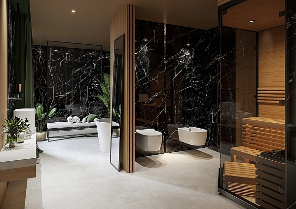 Плитка керамогранітна Marmo Marocco Black POL 597x1197x8 Cerrad - Фото - 2