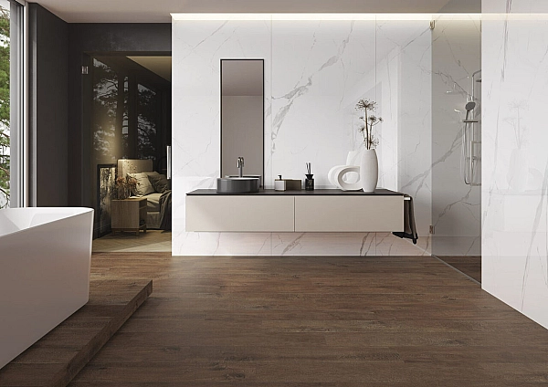 Плитка керамогранітна Sentimental Wood Cherry RECT 193x1202x8 Cerrad - Фото - 2