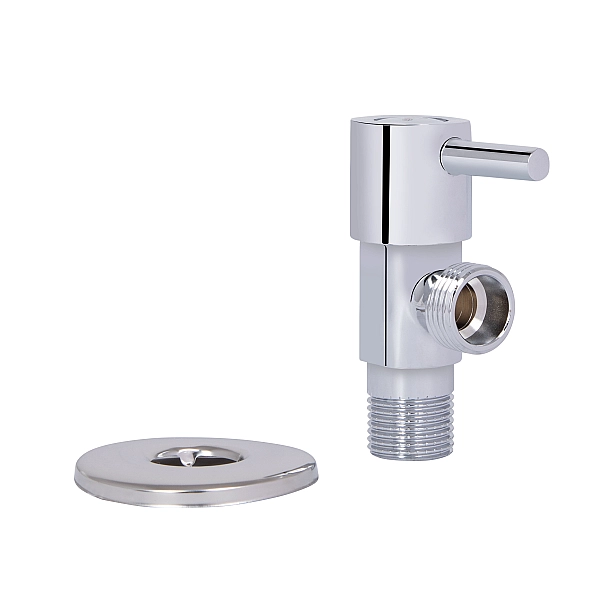 Кран угловой Thermo Alliance Standart (ручка палочка) с керам.буксой 1/2"Н х 1/2"Н SF343W1515 - Фото - 7