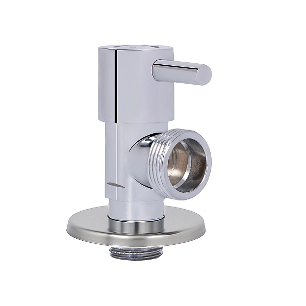 Кран угловой Thermo Alliance Standart (ручка палочка) с керам.буксой 1/2"Н х 3/4"Н SF343W1520 - Фото - 3