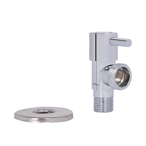 Кран угловой Thermo Alliance Standart (ручка палочка) с керам.буксой 1/2"Н х 3/4"Н SF343W1520 - Фото - 7