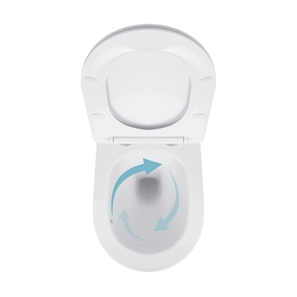 Готовое решение Qtap для ванной комнаты: подвесной унитаз Jay Ultra Quiet 520x360x320 + комплект инсталляции Nest 4 в 1 (линейная клавиша White) - Фото - 6