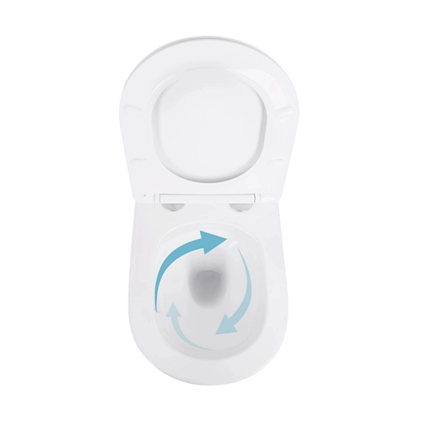 Готовое решение Qtap для ванной комнаты: подвесной унитаз Swan Ultra Quiet 520×360×320 + комплект инсталляции Nest 4 в 1 (квадратная клавиша Chrome) - Фото - 6