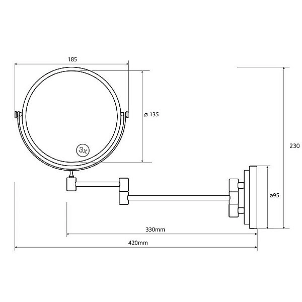 Дзеркало косметичне (106301122), Bemeta - Фото - 2