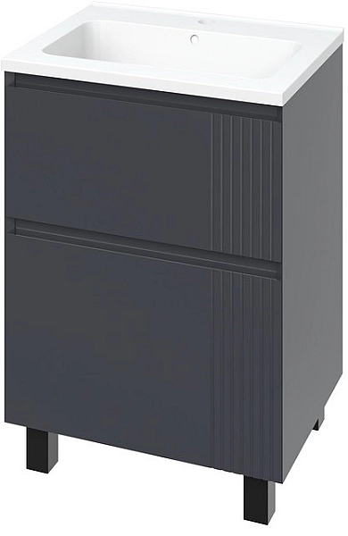 Шафка з умивальником Родео 60 антрацит matt Mirater