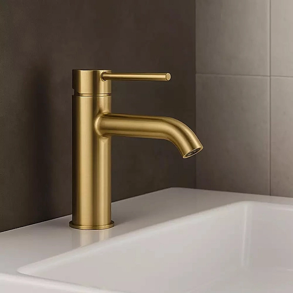 Змішувач для умивальника Bozz New 100 золотий брашований 38282N076 Kludi - Фото - 2