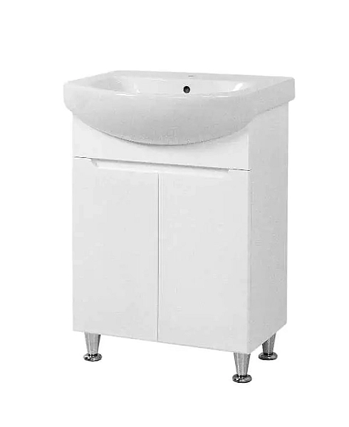 Шафка з умивальником Пектораль Руна 60 білий D-Line