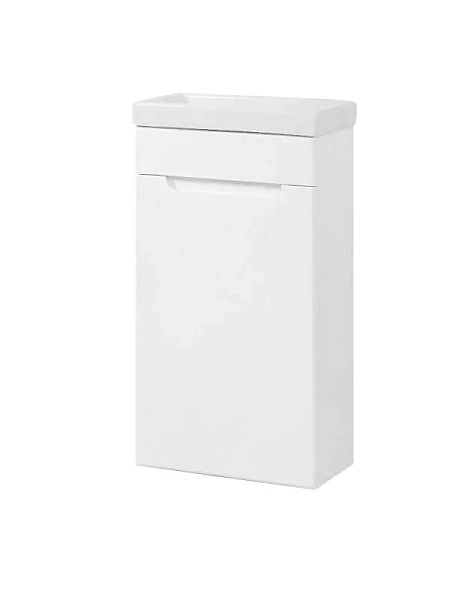 Шафка з умивальником Сіметрі ліва Como 40 білий D-Line