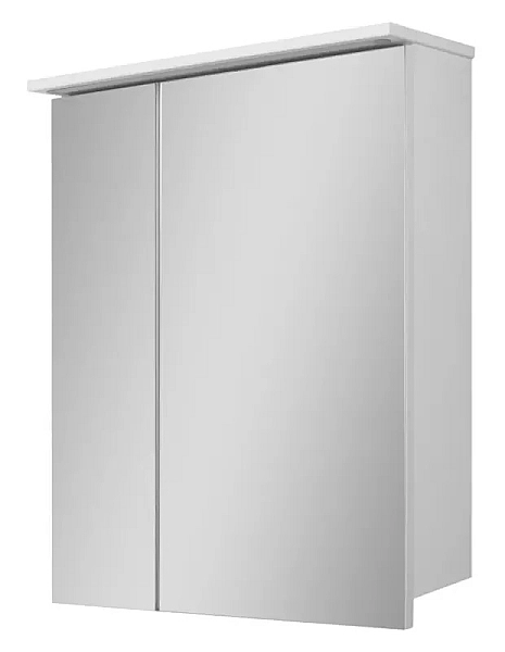 Шафка-дзеркало Базис 600 ШН-0560 LED білий D-Line