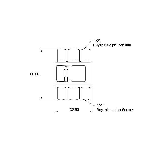 Зворотний клапан Thermo Alliance Standart з латунним штоком 1/2"ВВ посилений TAS246W15 - Фото - 2
