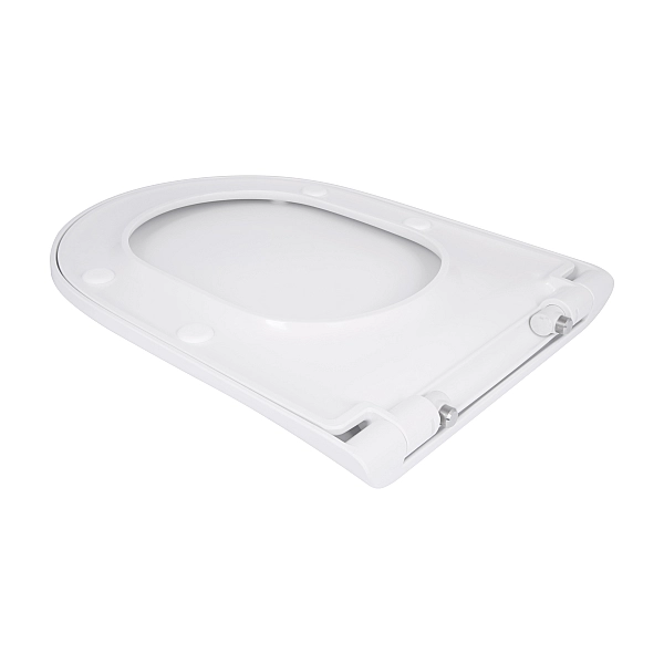 Qtap Сидіння для унітаза (Robin 520, Scorpio 520) 465x363x60 мм, White, з мікроліфтом, Slim Duroplast, MagLock QTSC179W48916 - Фото - 4