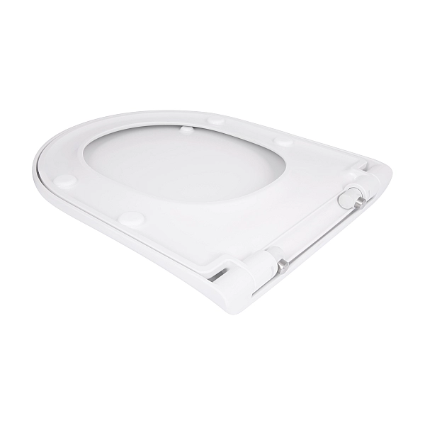 Qtap Сидіння для унітаза (Robin 490, Scorpio 490) 430x363x60 мм, White, з мікроліфтом, Slim Duroplast, MagLock QTSC179W48915 - Фото - 4