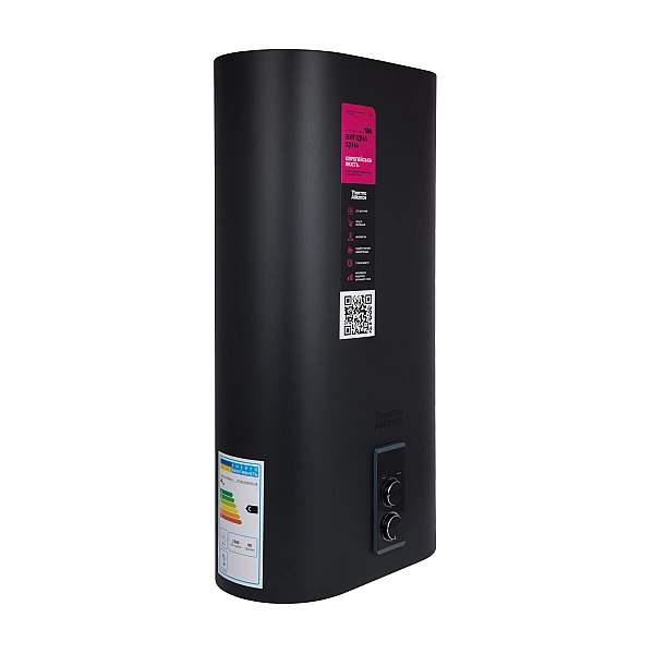 Водонагрівач електричний Thermo Alliance 50 л Black, плоский вертикальний, мокрий ТЕН 2 кВт (0,8+1,2) DT50V20G(PD)/2В - Фото - 3