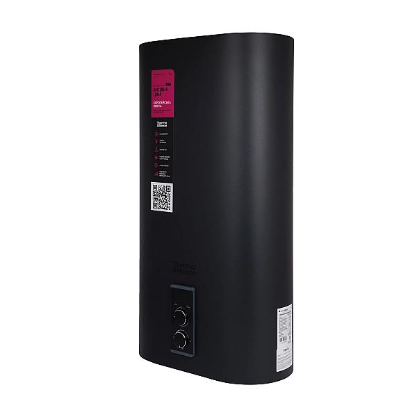 Водонагрівач електричний Thermo Alliance 50 л Black, плоский вертикальний, мокрий ТЕН 2 кВт (0,8+1,2) DT50V20G(PD)/2В - Фото - 4