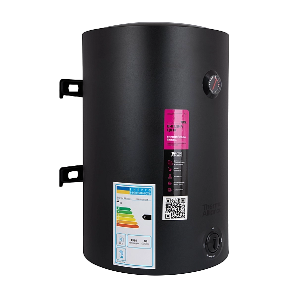 Водонагрівач електричний Thermo Alliance 100 л Black універсальний, мокрий ТЕН 1,5 кВт D100VH15Q3В - Фото - 3