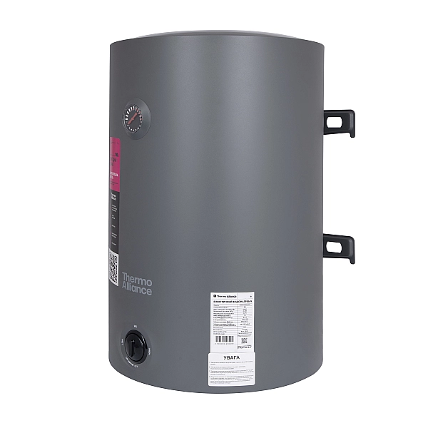 Водонагрівач електричний 80 л Grey універсальний, мокрий ТЕН 1,5 кВт D80VH15Q3G Thermo Alliance - Фото - 4