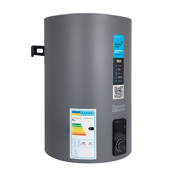 Водонагрівач електричний Thermo Alliance 80 л Grey,  вертикальний, сухий ТЕН 2,0 кВт D80V20J3(D)KG - Фото - 3