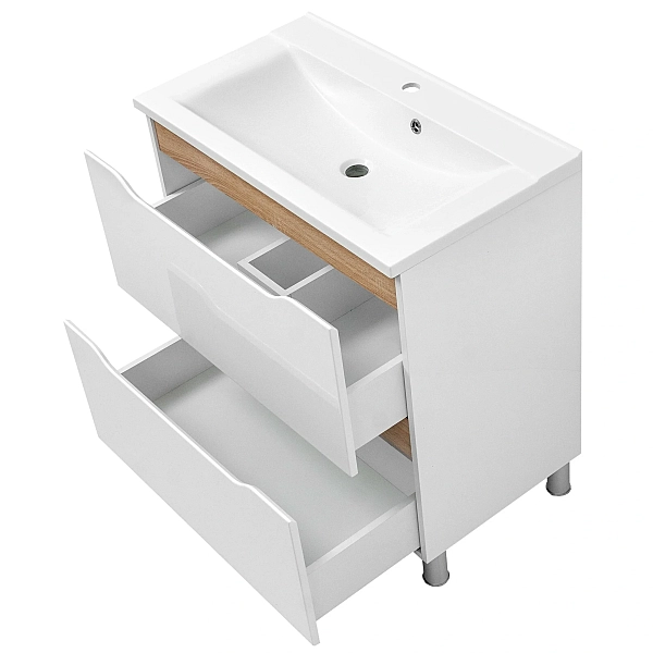 "Амелія" Тумба підлогова з умив. шк. Глорія 70 (Дуб Сонома) - Фото - 2