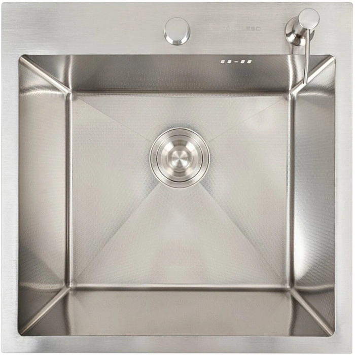 Valeso Handmade 50x50 (3,0/0,8) декор – глибока мийка-чаша 50x50 см з товстої нержавійки з мікродекором поверхні