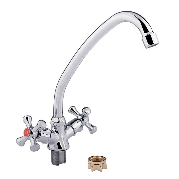 Змішувач для кухні Lidz Lamb 271F двохвентильний LDLAM271FCRM21889 Chrome - Фото - 3
