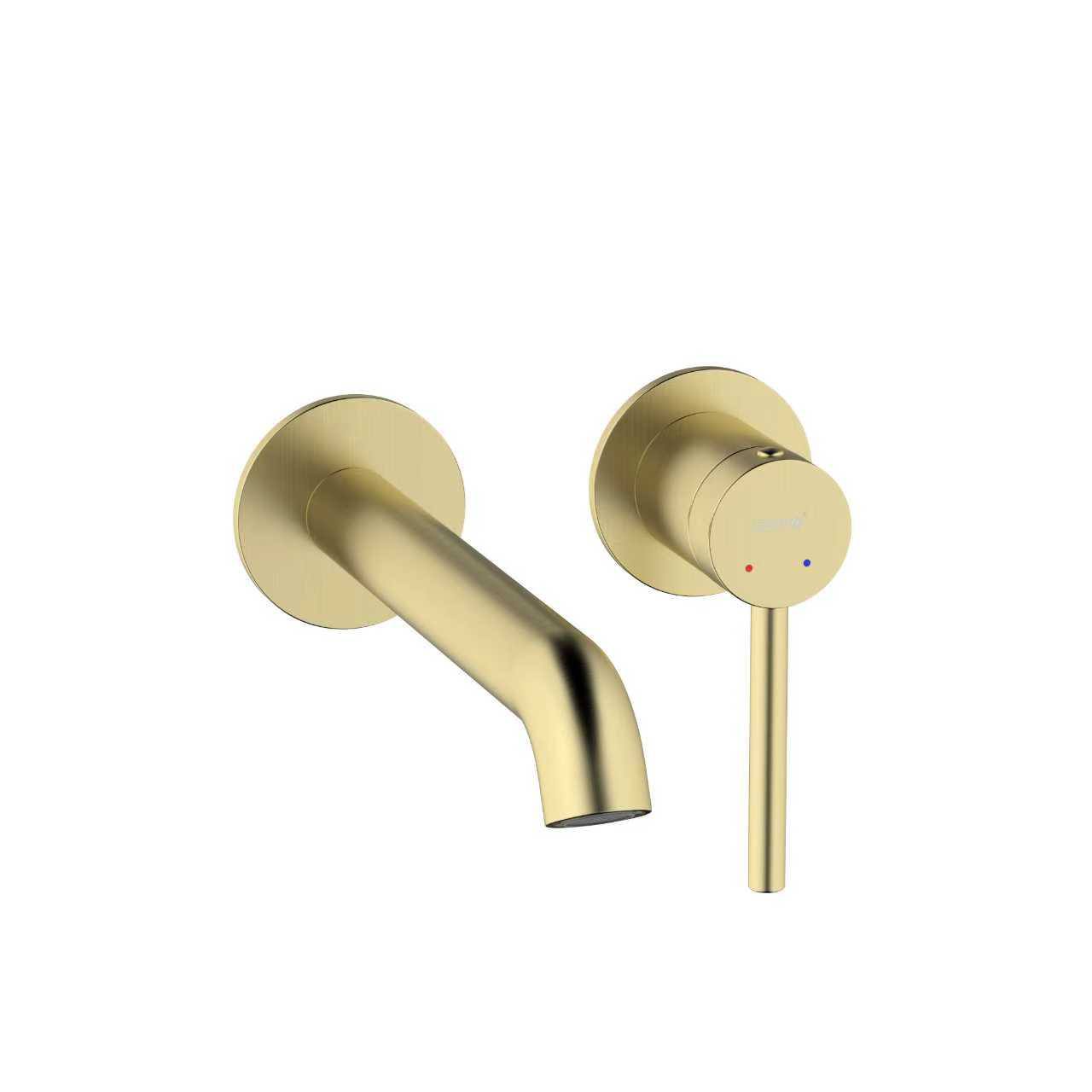 G1206-3 умивальник вбудований одноваж. кругл. вилив лат. Ø35(сатин золотий)