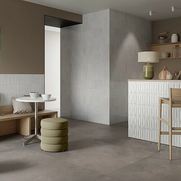 Плитка стінова R8HM Gleeze Bianco 50x150x10 Ragno - Фото - 2