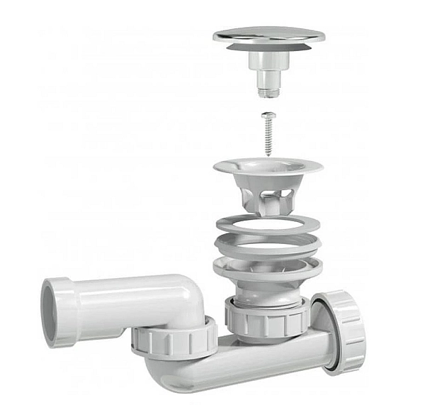 Сифон для ванни click-clack 3212007 Miraggio