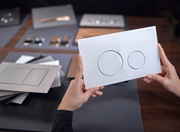 Кнопка зливу Sigma 40 Round 115.628.SI.1 білий Geberit - Фото - 2