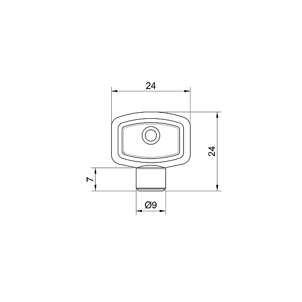 Ключ металевий Icma для крана Маєвського №718 - Фото - 2