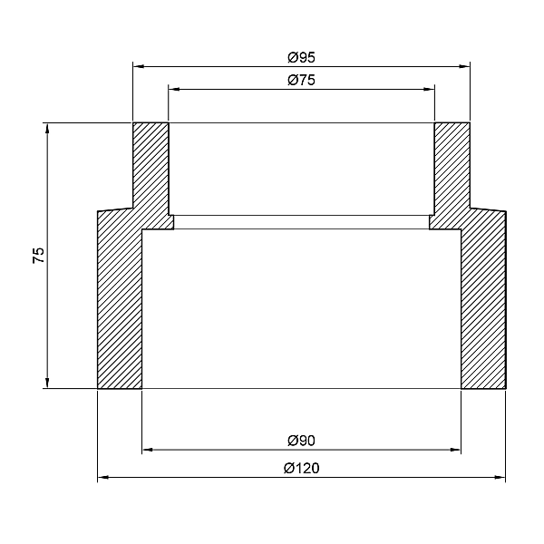 Муфта PPR Thermo Alliance 90х75 - Фото - 2