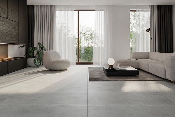 Плитка керамогранітна Mathis Light Grey RECT 598x1198x8 Cersanit - Фото - 2