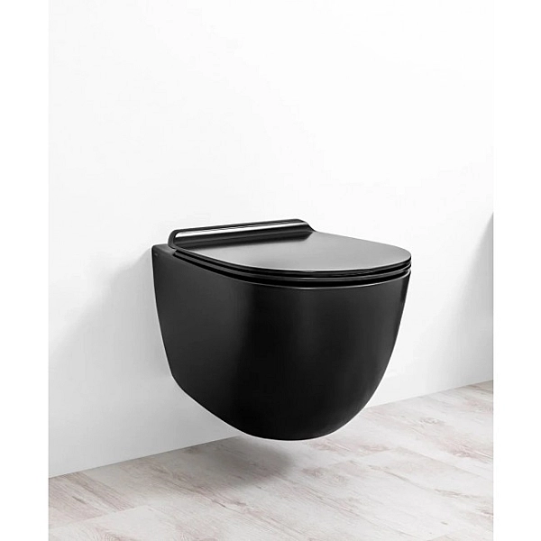 Кришка для унітаза Vignoni soft-close (VI004) Black matt, SIMAS - Фото - 2