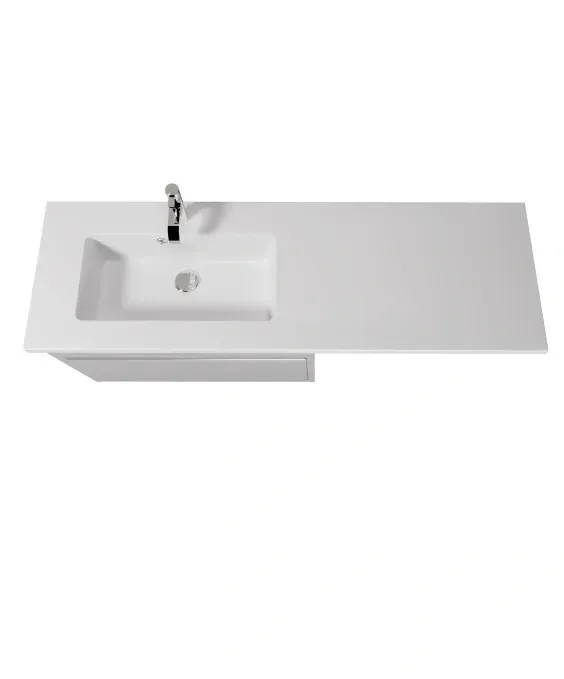 Moonshine 80 ADAM 140 L біла тумба підлогова з крилом над пральною машиною - Фото - 2