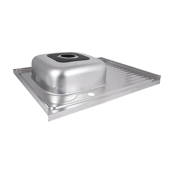 Кухонная мойка Brinex 6080-L 0,6 мм Satin (BRIN6080LSAT06) - Фото - 5