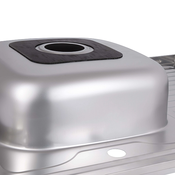 Кухонная мойка Brinex 6080-L 0,6 мм Satin (BRIN6080LSAT06) - Фото - 6