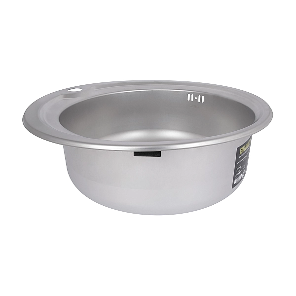 Кухонная мойка Brinex 510-D 0,8 мм Satin (BRIN510SAT08) - Фото - 4