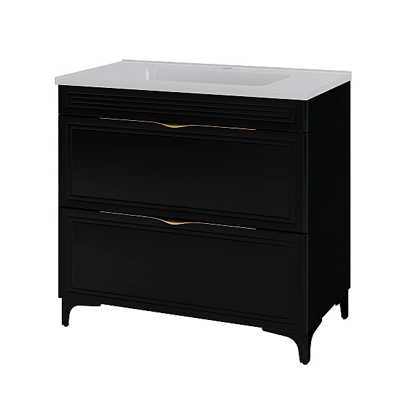 "Естель" тумба підлогова з ум. Родео 80 (Чорна)