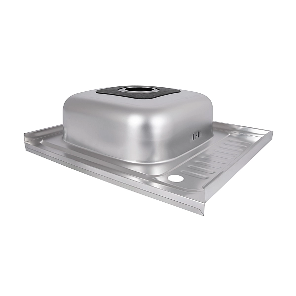 Кухонна мийка Brinex 6050-L 0,6 мм Satin (BRIN6050LSAT06) - Фото - 5