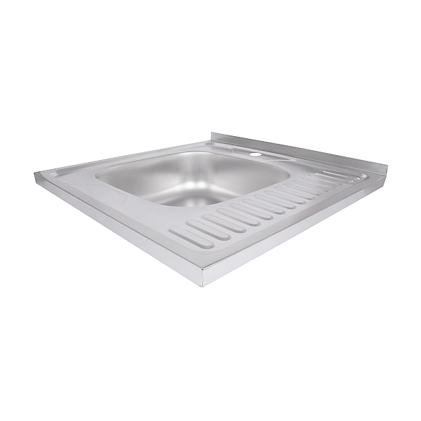 Кухонна мийка Brinex 6060-L 0,6 мм Satin (BRIN6060LSAT06) - Фото - 4