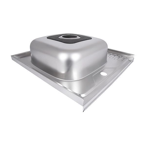 Кухонна мийка Brinex 6060-L 0,6 мм Satin (BRIN6060LSAT06) - Фото - 5