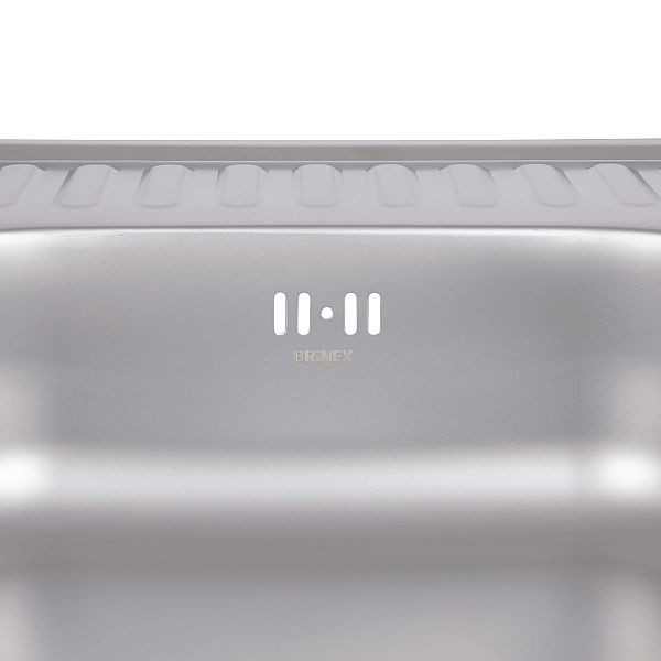 Кухонна мийка Brinex 6060-L 0,6 мм Satin (BRIN6060LSAT06) - Фото - 7