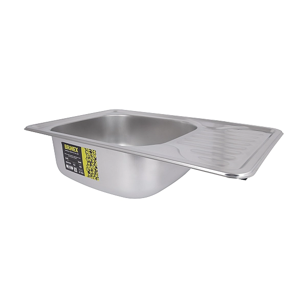 Кухонная мойка Brinex 6642 0,8 мм Satin (BRIN6642SAT08) - Фото - 4
