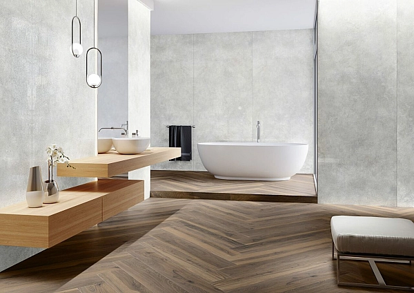 Плитка керамогранітна Modern Concrete Silver SILKY CRISTAL LAP 797x797x8 Cerrad - Фото - 2