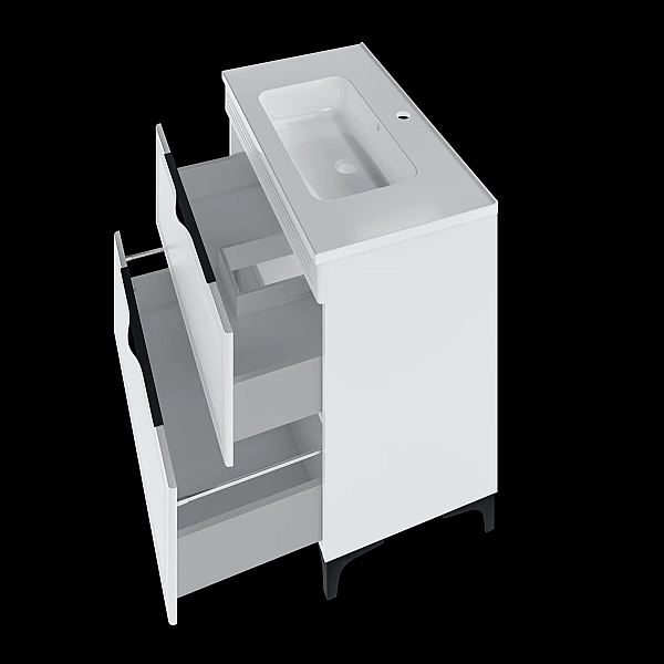 "Естель" тумба підлогова з ум. Родео 80 (Біла) - Фото - 2