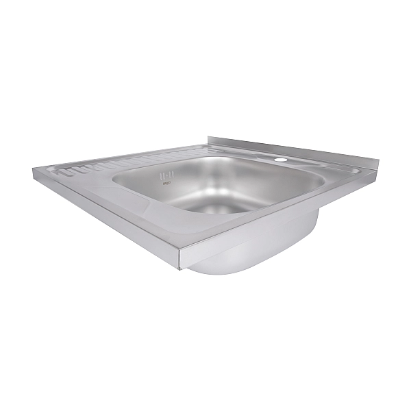 Кухонная мойка Brinex 6060-R 0,6 мм Satin (BRIN6060RSAT06) - Фото - 4