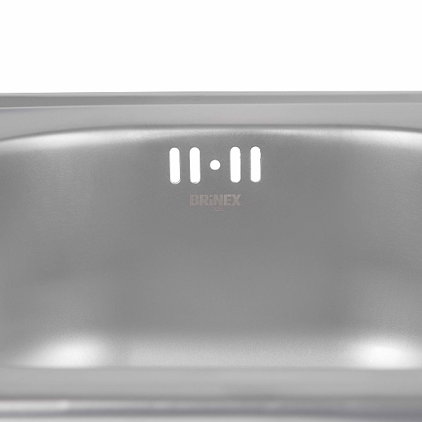 Кухонная мойка Brinex 3838 0,6 мм Satin (BRIN3835SAT06) - Фото - 7