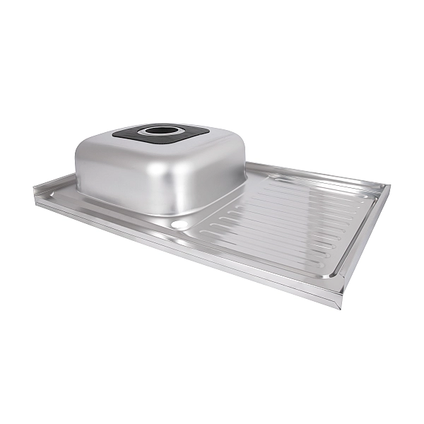 Кухонна мийка Brinex 5080-L 0,6 мм Satin (BRIN5080LSAT06) - Фото - 5